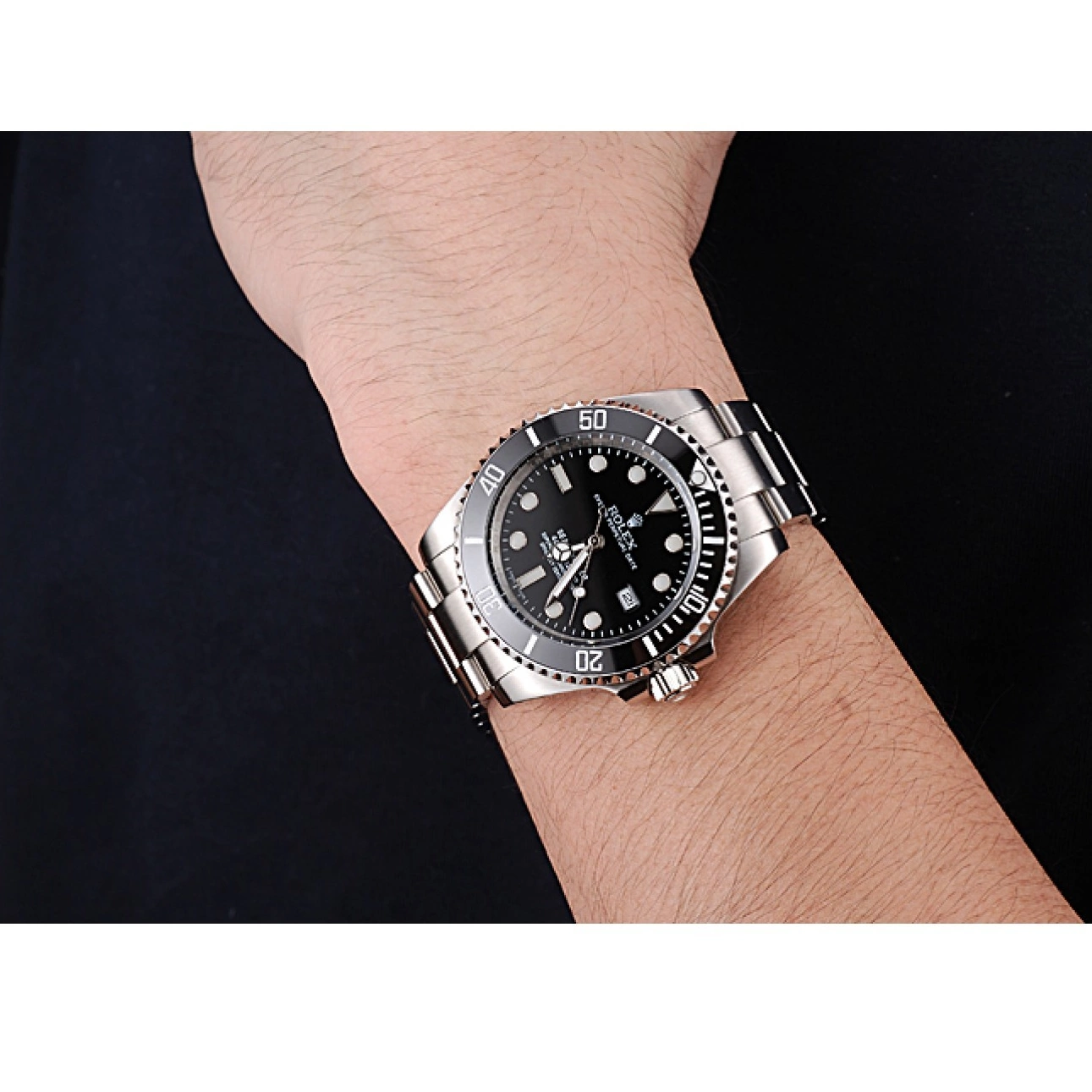 Aaa replica Case Black Rolex And 622837 Steel Bracelet Dial Stainless Dwellerr Sky 0723